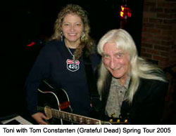 Toni with Tom Constanten (Grateful Dead) Spring Tour 2005